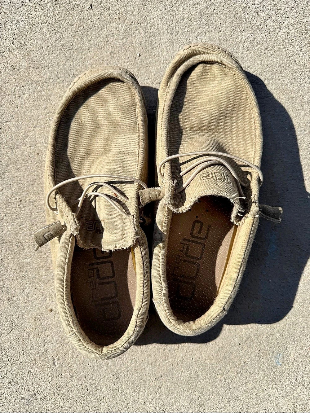 Hey Dude Wally Men's Casual Shoes Beige US 10